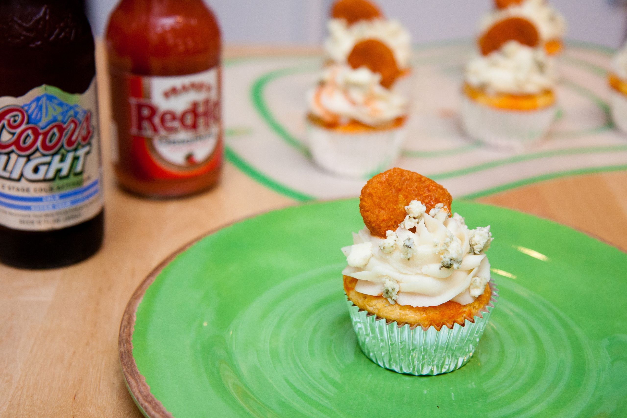 Super Bowl Cupcake Recipes
 Buffalo Chicken Cupcakes For The Super Bowl Recipe — Dishmaps