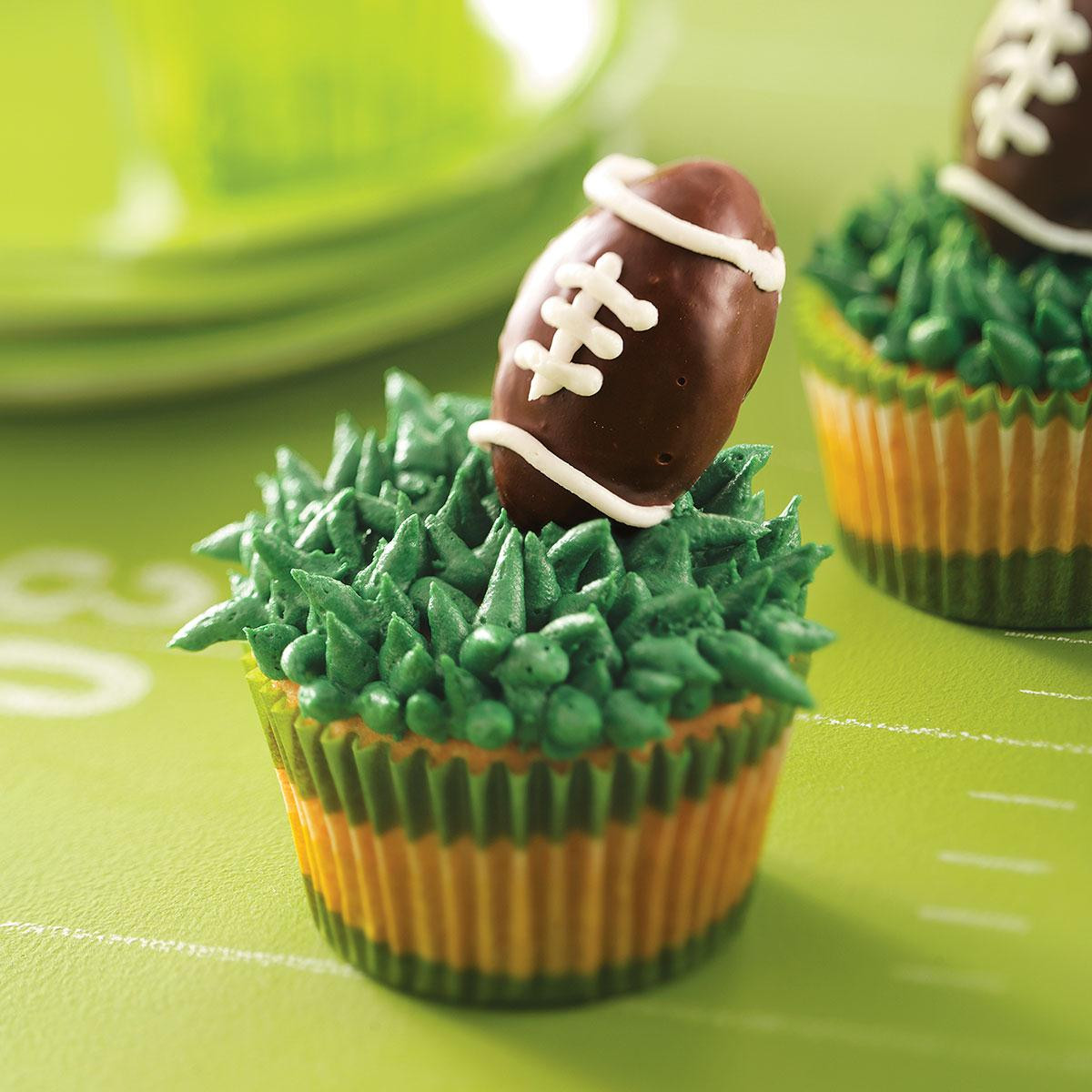 Super Bowl Cupcake Recipes
 Truffle Football Cupcakes Recipe