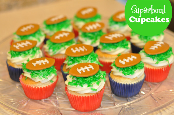 Super Bowl Cupcake Recipes
 Super Easy Super Bowl Cupcakes Recipe Party Ideas