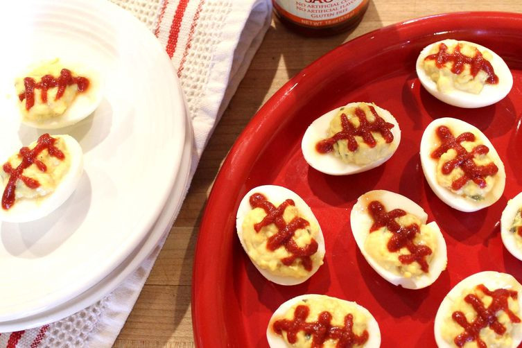 Super Bowl Deviled Eggs
 Super Bowl Sriracha Deviled Eggs Recipe on Food52