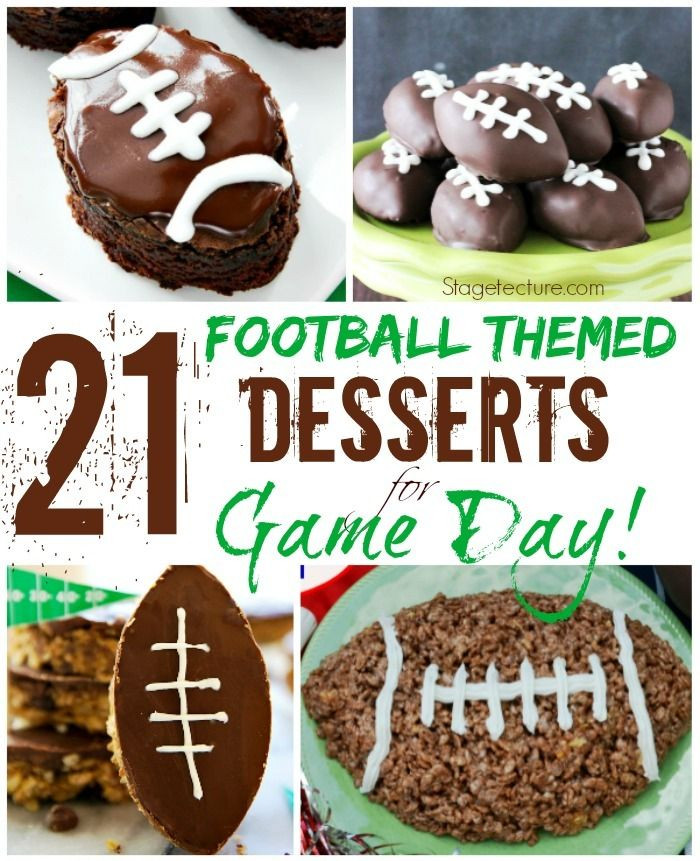 Super Bowl Theme Desserts
 21 of Our Favorite Football Themed Desserts