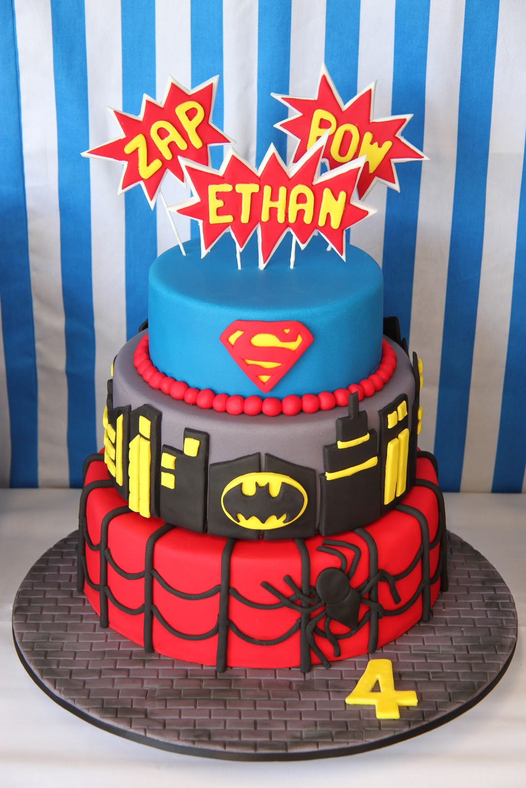 Superhero Birthday Cakes
 Leonie s Cakes and Parties SUPERHERO PARTY