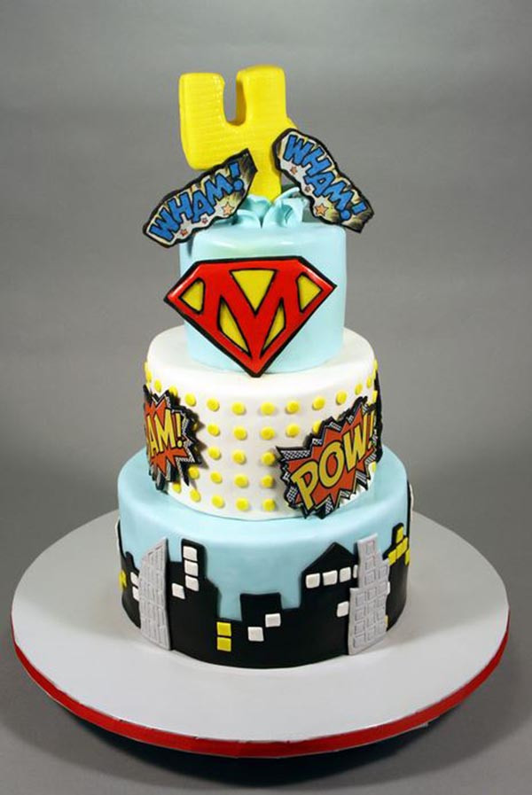 Superhero Birthday Cakes
 Boys Superhero Party B Lovely Events