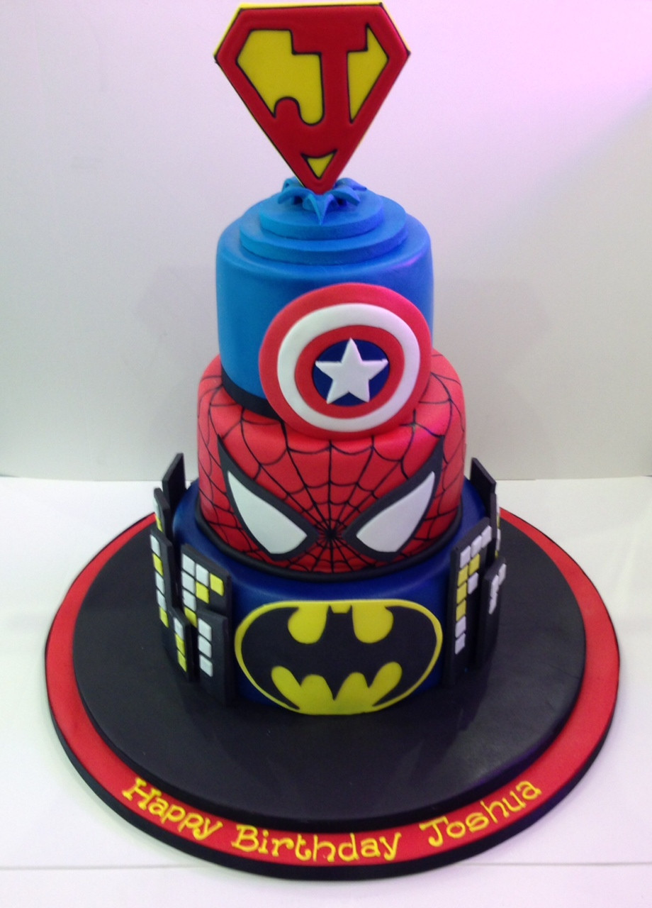 Superhero Birthday Cakes
 Superhero Birthday cakes Cakes by Robin