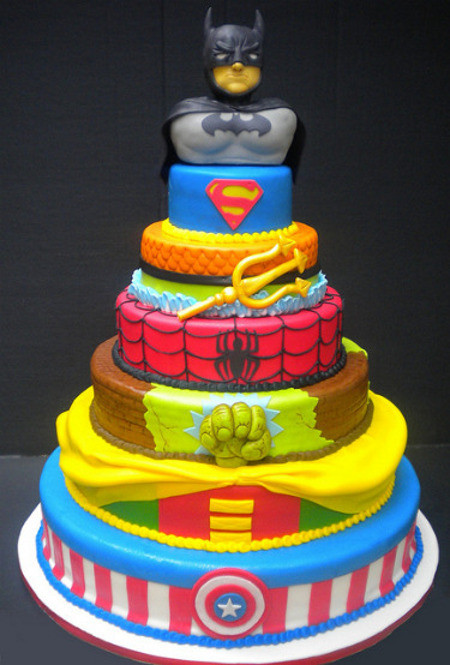 Superhero Birthday Cakes
 The All In e Superhero Cake — GeekTyrant