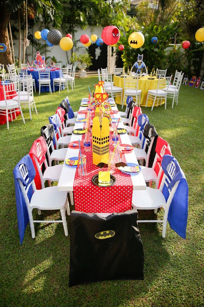 Superhero Birthday Party Supplies
 Kara s Party Ideas Calling All Superheroes Birthday Party