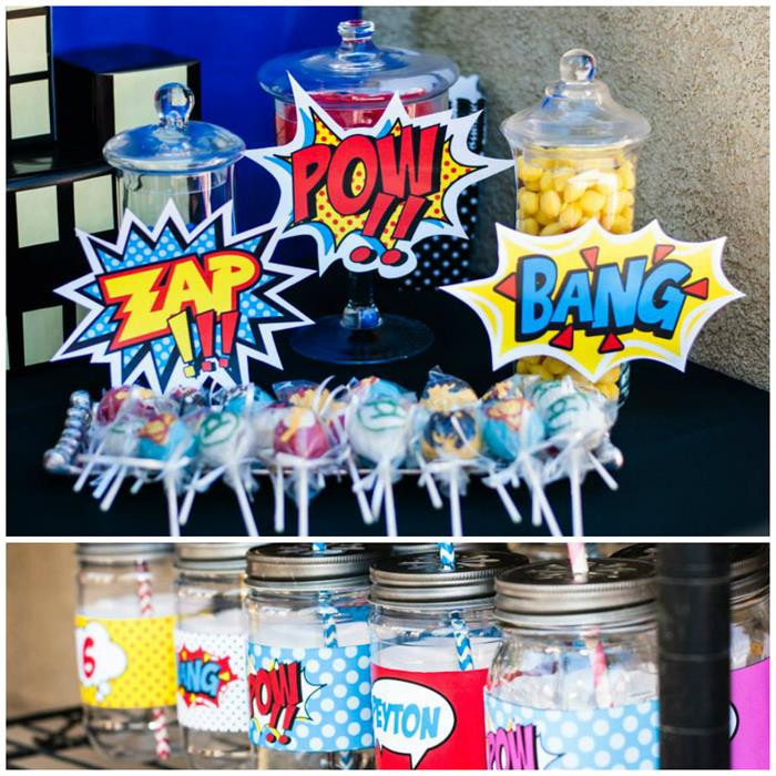 Superhero Birthday Party Supplies
 Kara s Party Ideas Superhero Party Planning Ideas Supplies