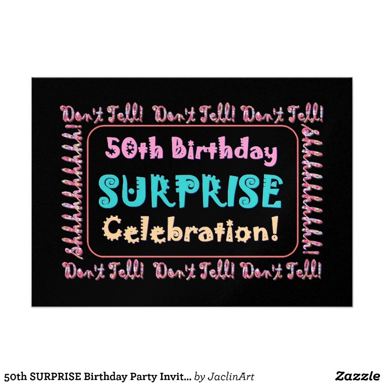 Surprise 50th Birthday Party Invitations
 50th Birthday Surprise Party Invitations