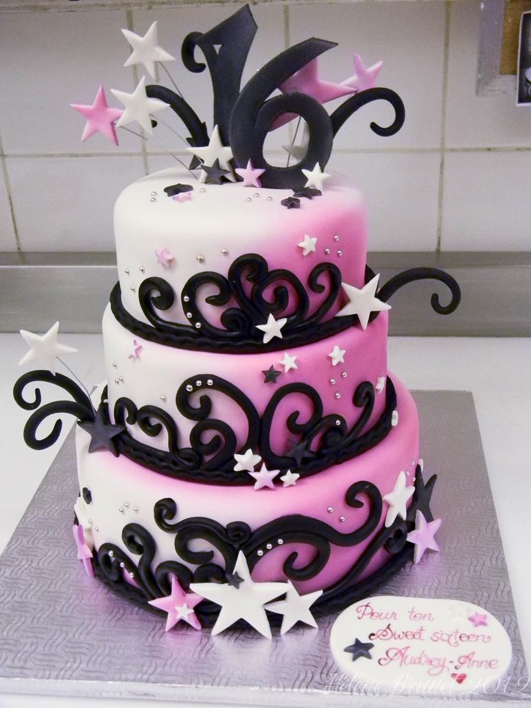 Sweet 16 Birthday Cakes
 Sweet 16 cake by buttercreamfantasies on DeviantArt