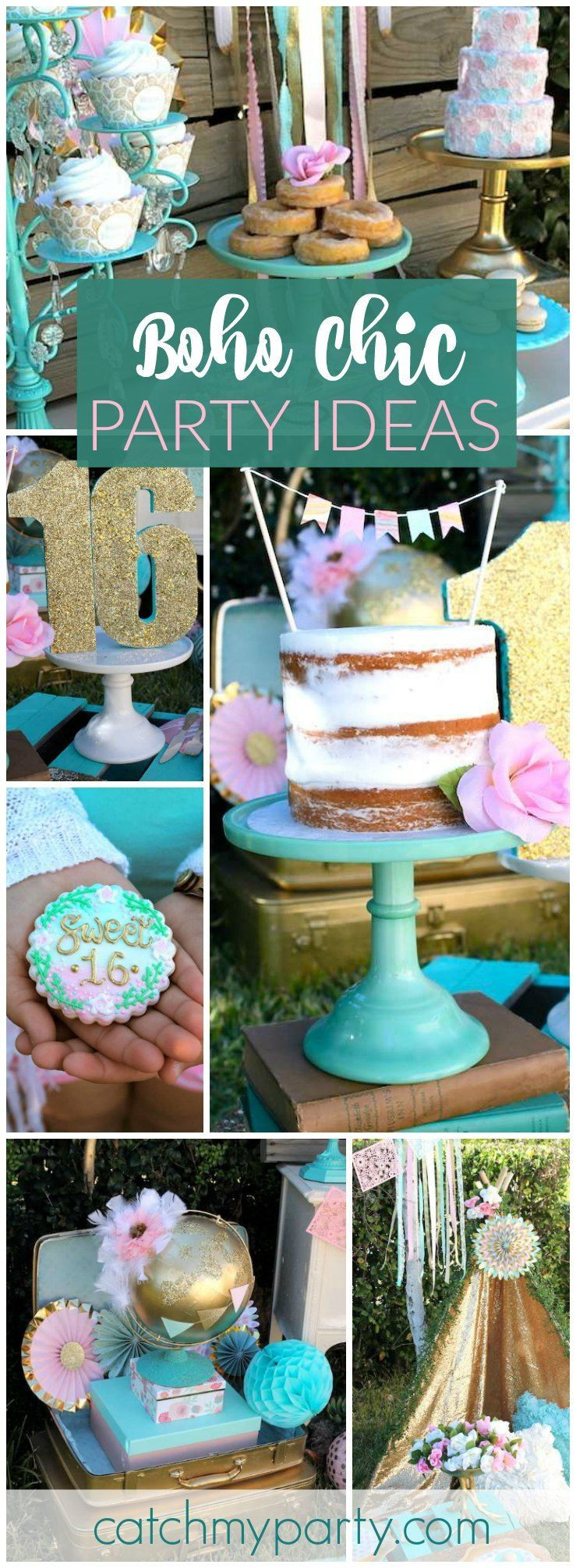 Sweet 16 Birthday Party Decorations
 Such a gorgeous bohemian Sweet 16 birthday party See more