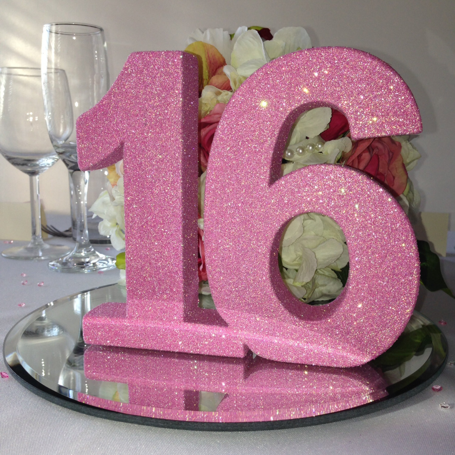 Sweet 16 Birthday Party Decorations
 Sweet 16 birthday party decoration Princess party glitter