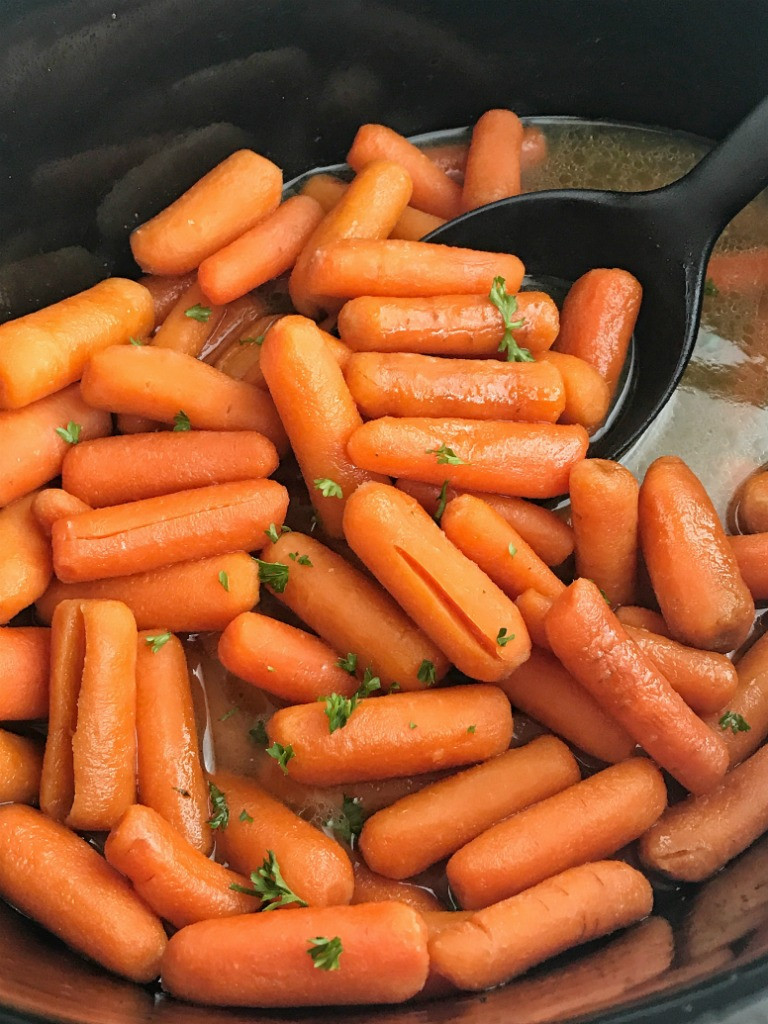 Sweet Baby Carrot
 Slow Cooker Sweet Glazed Carrots To her as Family