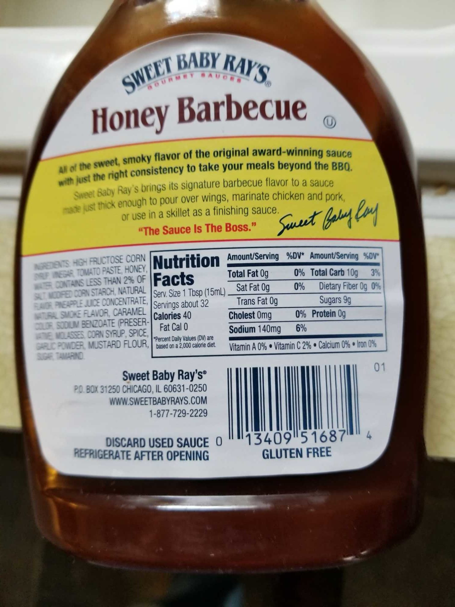 Sweet Baby Ray'S Bbq Sauce Nutrition
 Sweet Baby Ray S Honey Barbecue Sauce Nutrition Facts