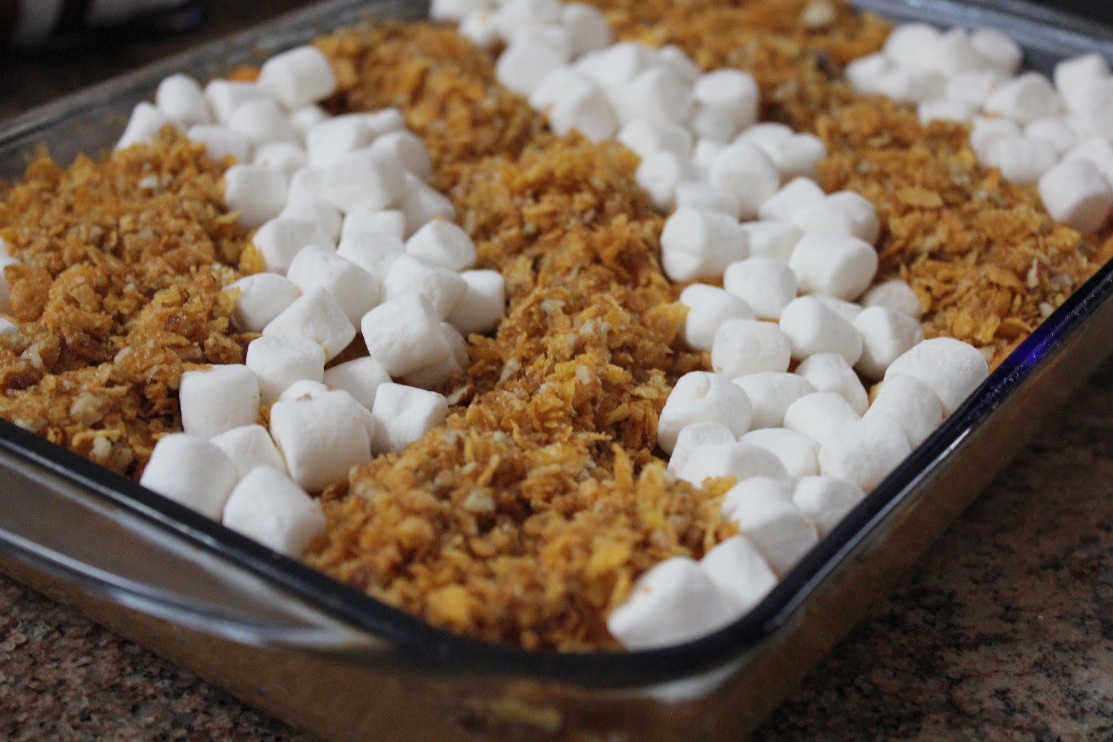 Sweet Potato And Marshmallow
 simply made with love Cornflake Pecan and Marshmallow