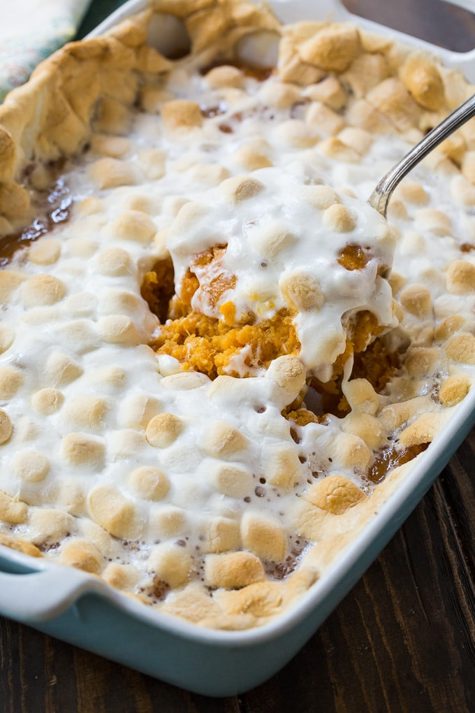 Sweet Potato And Marshmallow
 Sweet Potato Casserole with Marshmallows Spicy Southern