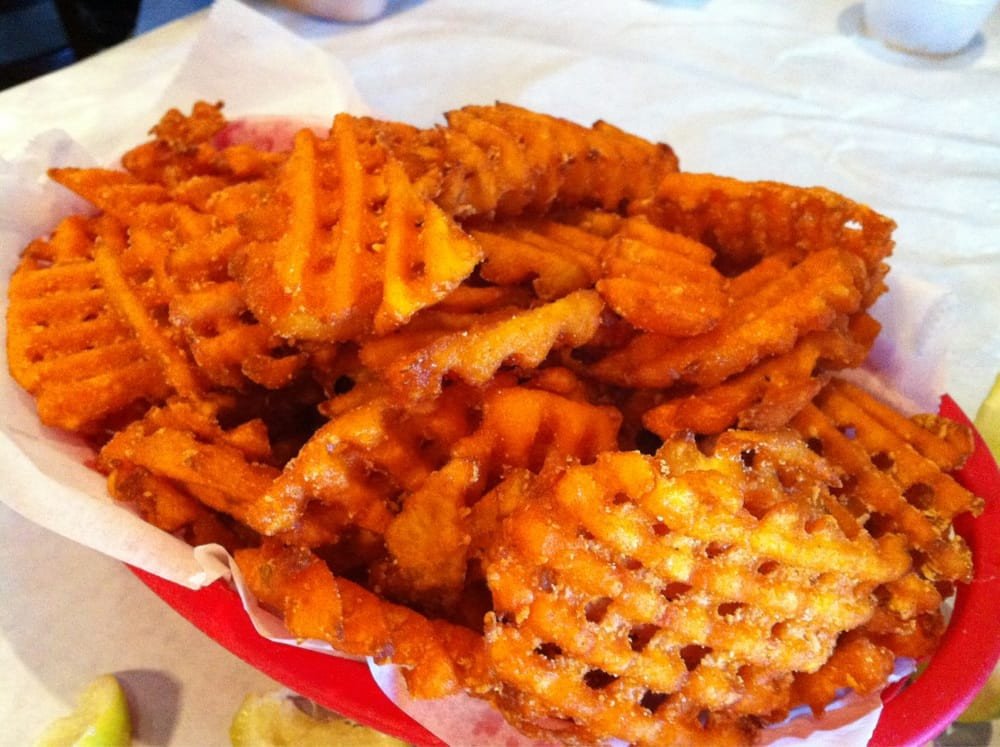 Sweet Potato Waffle Fries
 Sweet Potato Waffle Fries