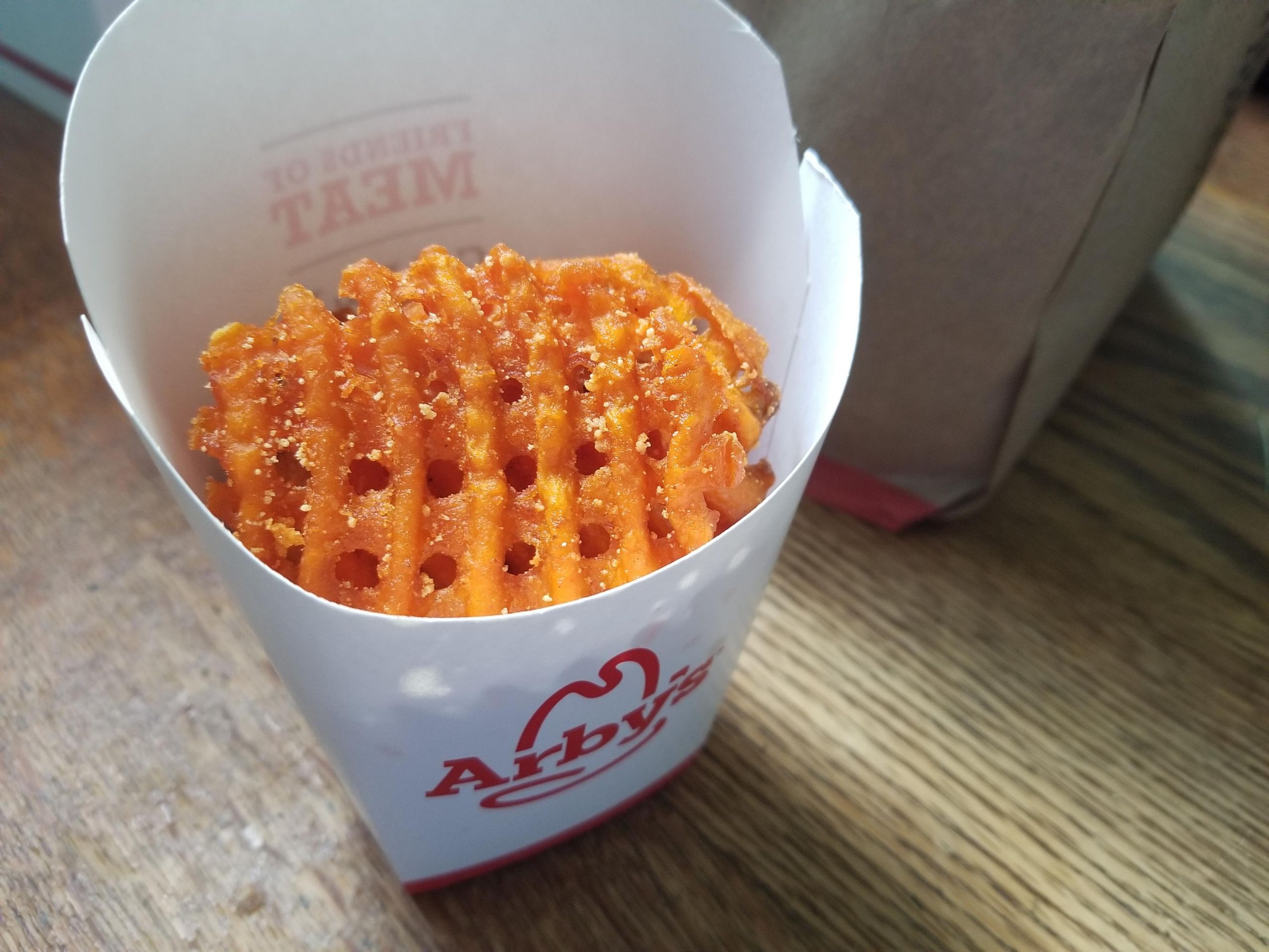 Sweet Potato Waffle Fries
 Sweet potato waffle fries from Arby s New test item bys