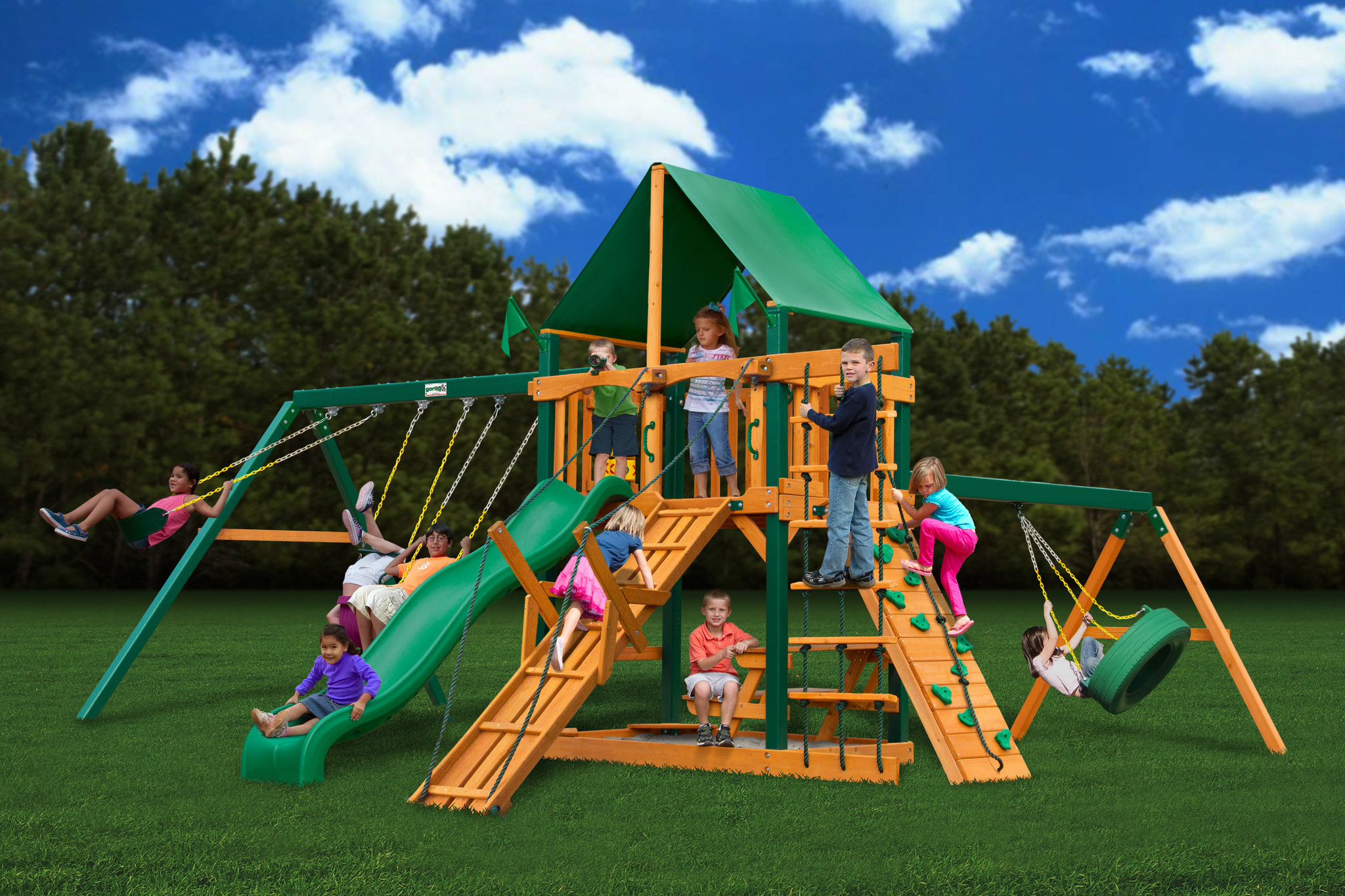 Swing Sets For Kids
 Decorating Awesome Gorilla Swing Sets For Kids Play Yard