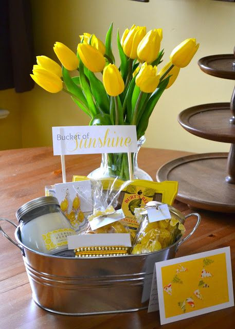 Sympathy Gift Basket Ideas To Make
 Bucket of Sunshine