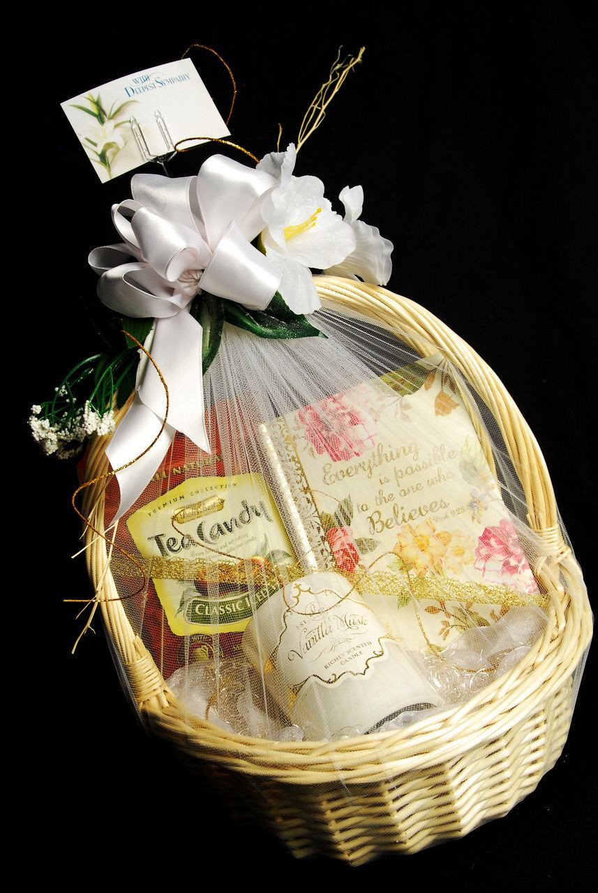 Sympathy Gift Basket Ideas To Make
 Small Sympathy Condolence Gift Basket Lashell s Fashion