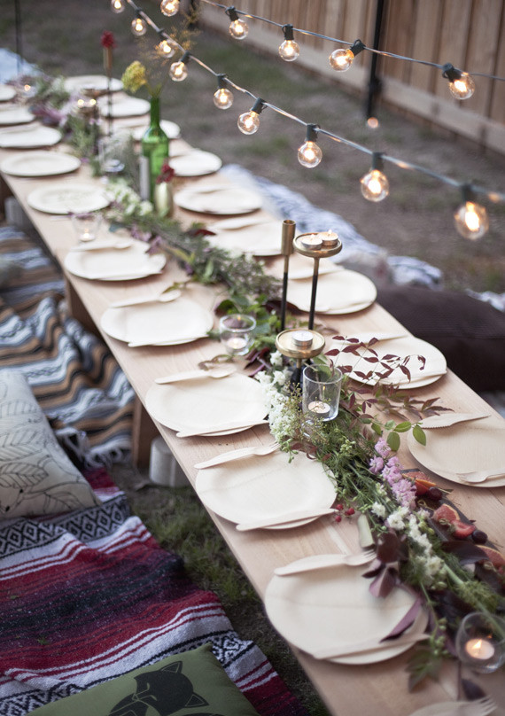 Table Decoration Ideas For Dinner Party
 Vintage botanical dinner party