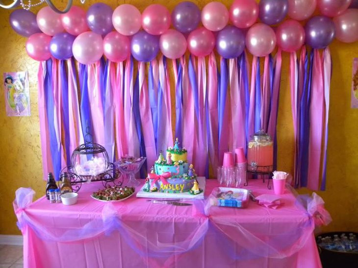 Table Decorations For Birthday Party
 35 Gorgeous Disney Princess Birthday Party Ideas