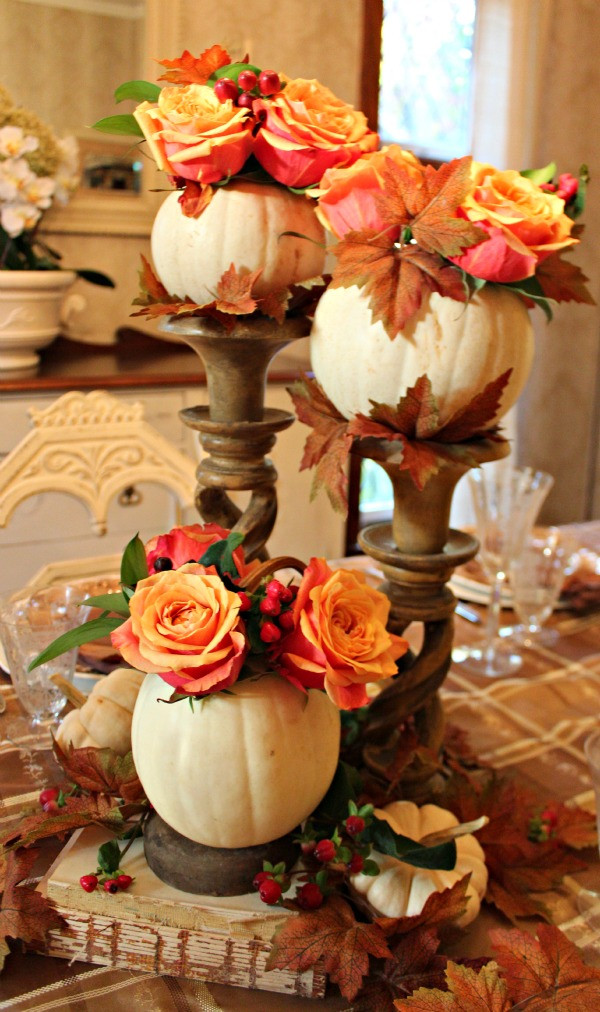 Table Decorations For Thanksgiving
 55 Beautiful Thanksgiving Table Decor Ideas DigsDigs