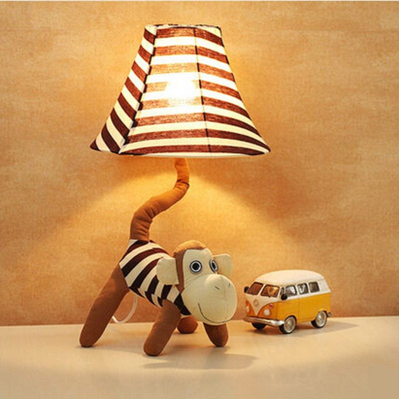 Table Lamp For Kids
 Aliexpress Buy Creative Fabric Monkey Dimmable led