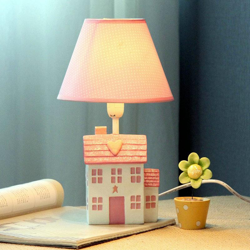 Table Lamp For Kids
 Cute Pink Girl s Room Mini Table Lamp Cartoon House