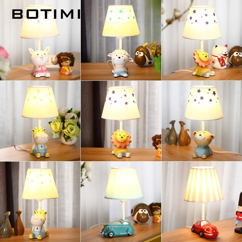 Table Lamp For Kids
 BOTIMI Cartoon LED Table lamp For Bedroom Boys Bedside