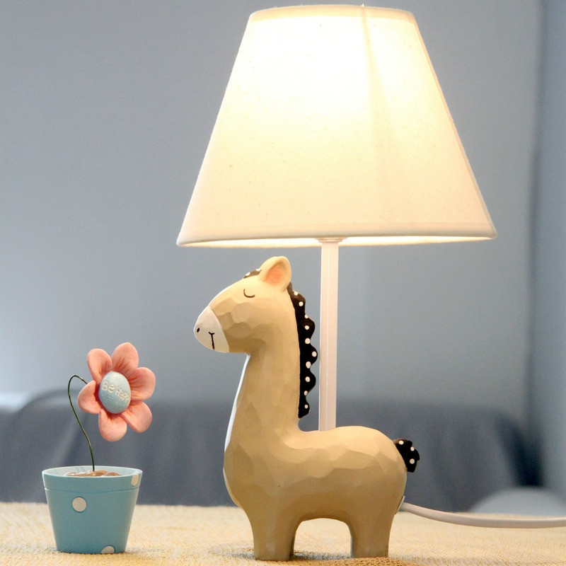 Table Lamp For Kids
 Cartoon Small Horse Lovely Table Lamp Bedside Desk Desktop