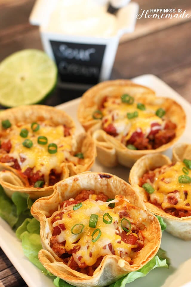 Taco Dinner Ideas
 Easy Dinner Recipes 30 Minute Taco Cups Happiness is