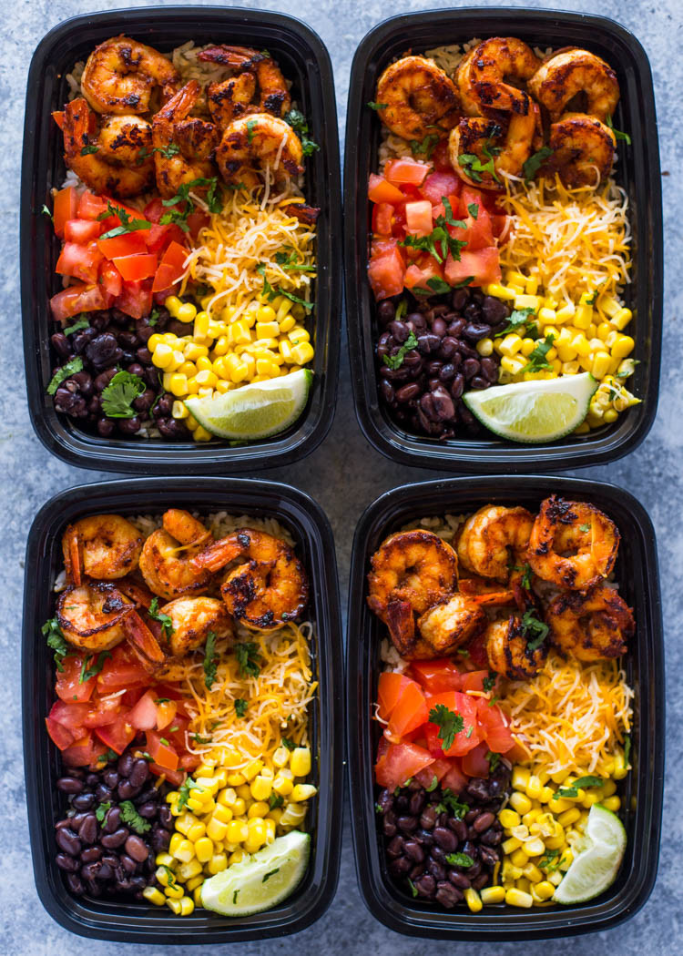 Taco Dinner Ideas
 Meal Prep Shrimp Taco Bowls