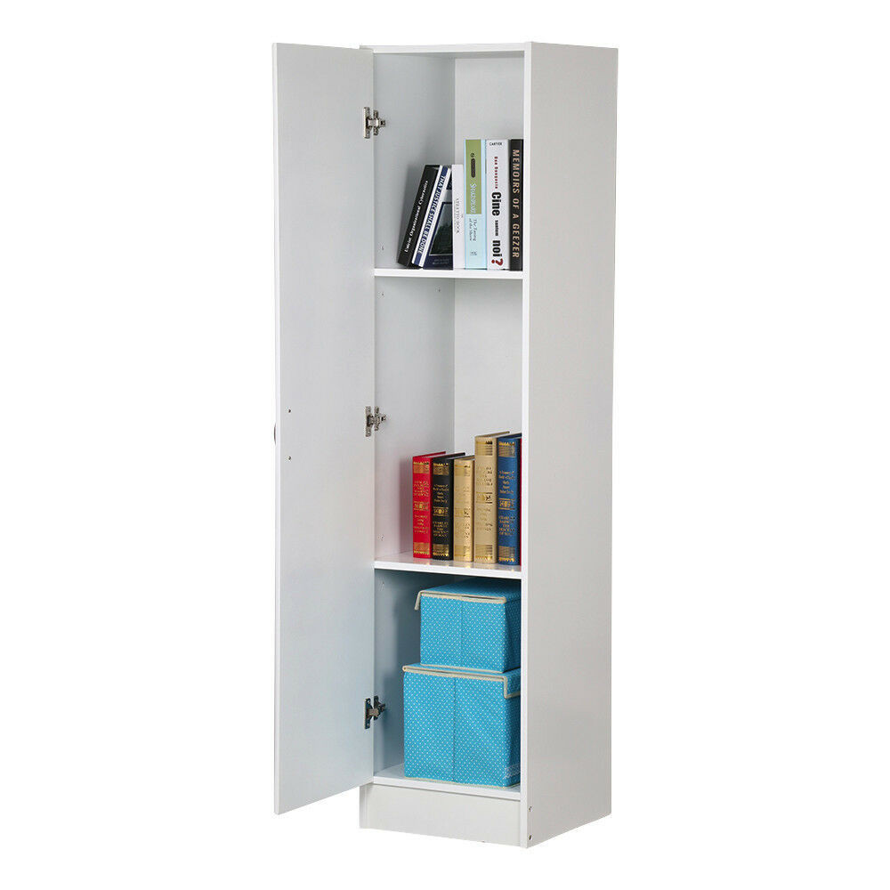 Tall Bedroom Cabinet
 Tall Storage Cabinet Wood Cupboard Shelf Display Organizer