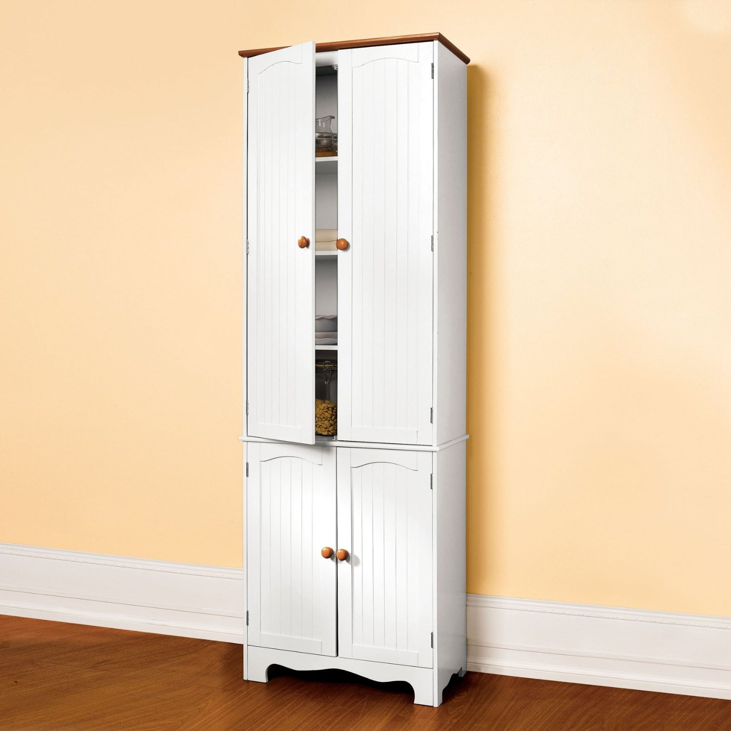 Tall White Kitchen Cabinets
 Essential Tall Kitchen Storage Cabinet Improving Maximum