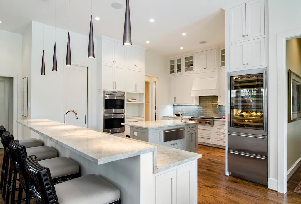 Tall White Kitchen Cabinets
 31 Custom Luxury Kitchen Designs Some $100K Plus