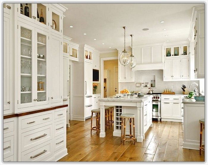 Tall White Kitchen Cabinets
 Tall White Kitchen Cabinet Modern Looks Extra Tall Upper