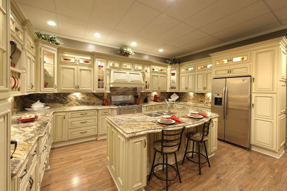 Tall White Kitchen Cabinets
 In Stock Cabinets — New Home Improvement Products at