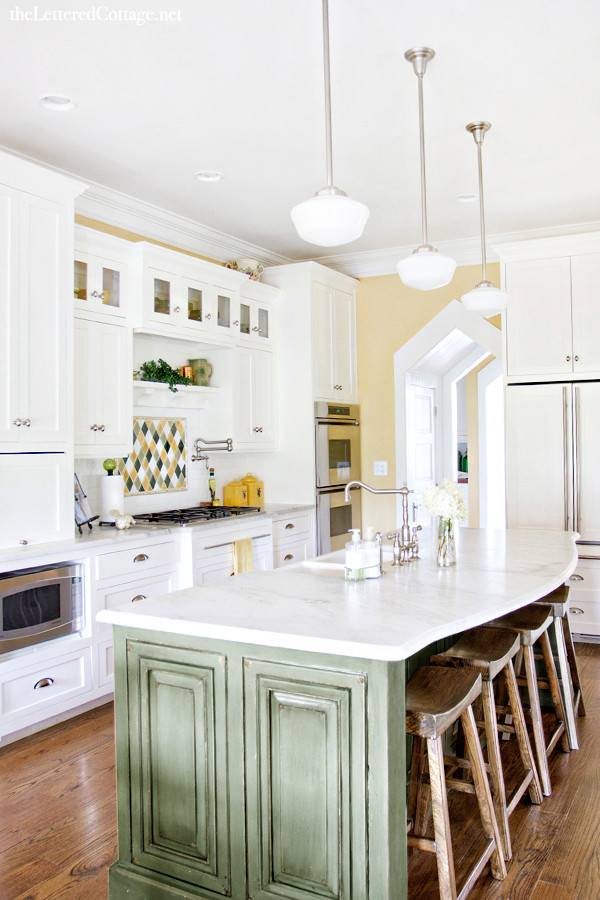 Tall White Kitchen Cabinets
 Cottage Rooms