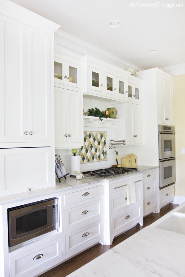 Tall White Kitchen Cabinets
 Tall White Kitchen Cabinets Lettered Cottage