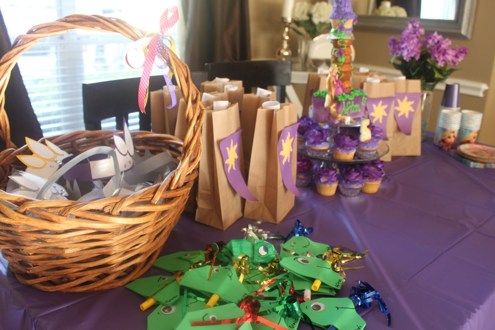 Tangled Birthday Party Supplies
 Crafty Texas Girls Crafty How To "Tangled" Rapunzel