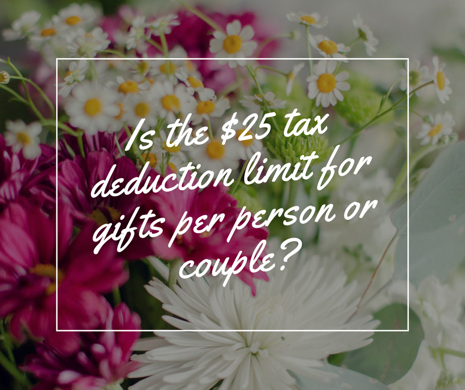 Tax Deductible Gifts To Child
 Is the $25 tax deduction limit for ts per person or