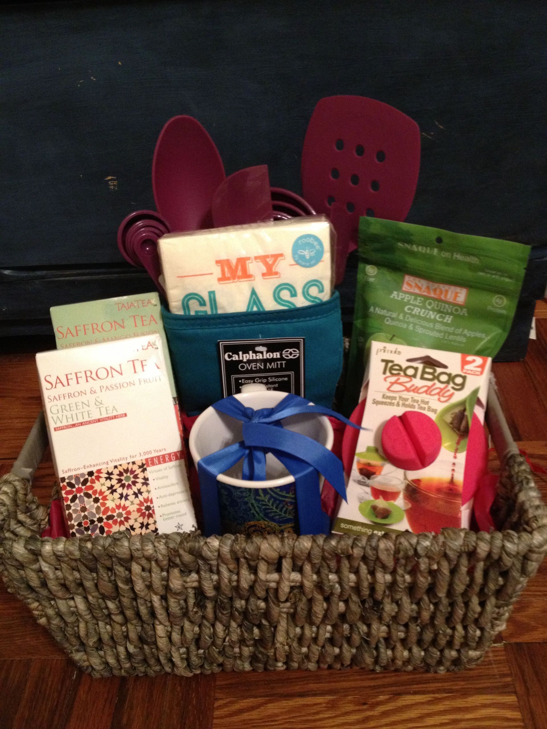 Tea Gift Baskets Ideas
 Kitchen and tea t basket