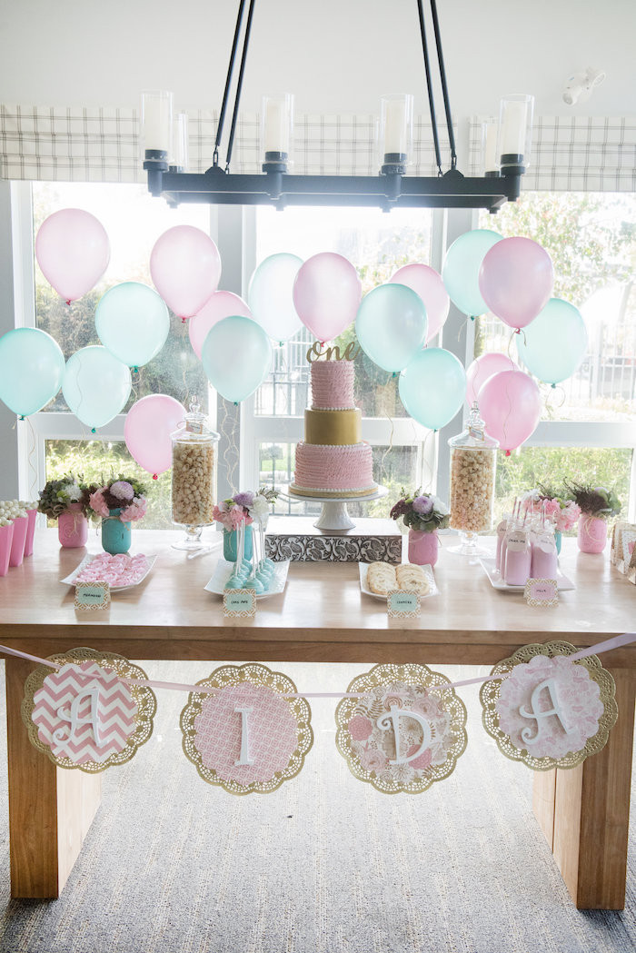 Tea Party Decorations Ideas
 Kara s Party Ideas Vintage First Birthday Tea Party