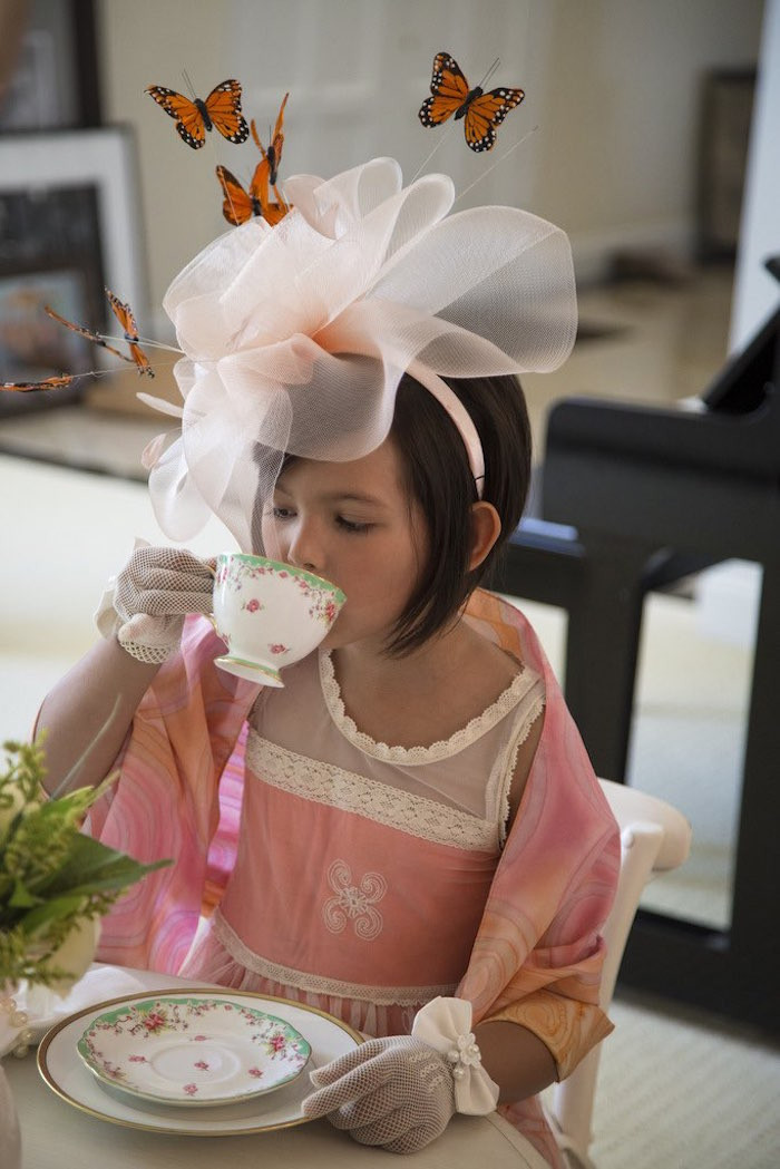 Tea Party Hat Ideas
 Kara s Party Ideas Colorful Tea Party