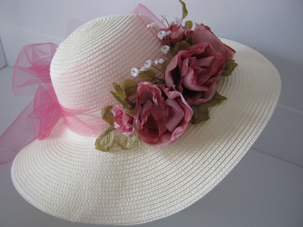 Tea Party Hat Ideas
 Rose Tulle Tea Party Hat Tea Time