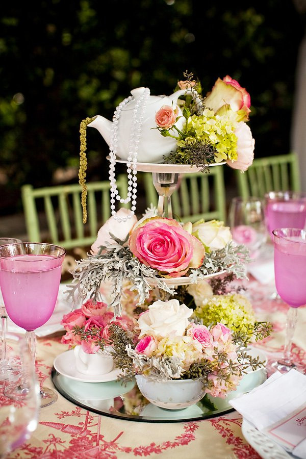 Tea Party Ideas
 Outdoor Vintage Lace Tea Party Bridal Shower Bridal