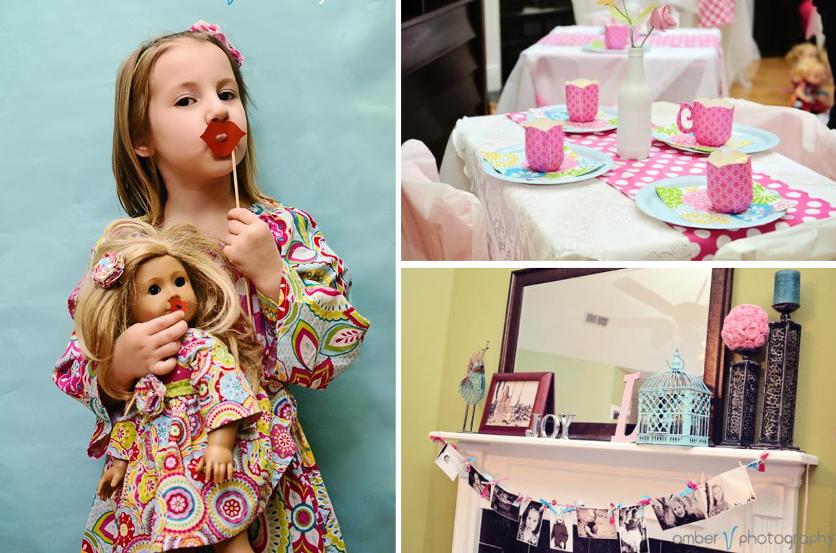 Tea Party Ideas For Girls
 Kara s Party Ideas Dollie and Me Girl 5th Birthday Tea