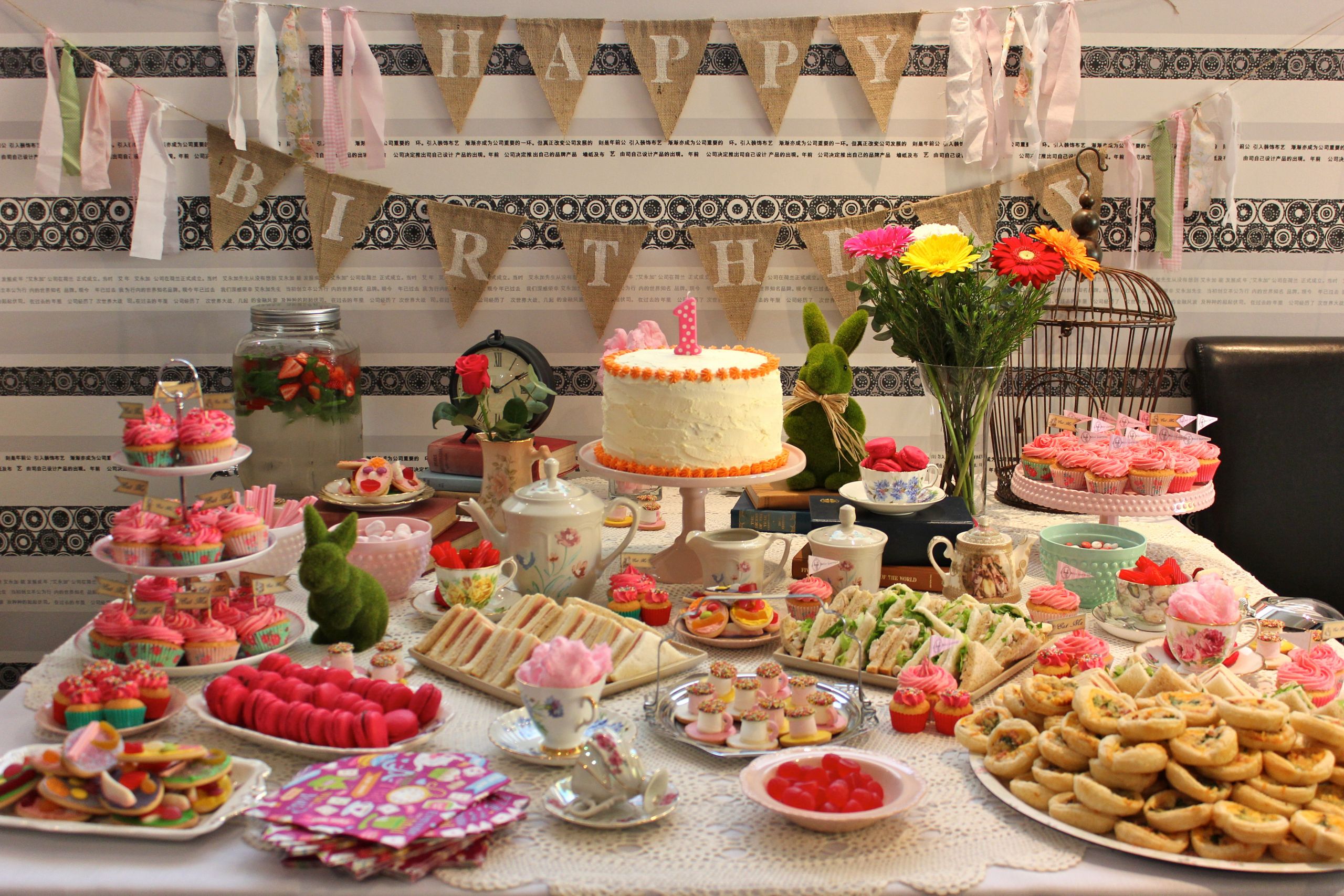 Tea Party Ideas For Kids Birthday
 Alice in Wonderland Vintage Tea Birthday Party Project