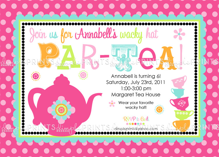 Tea Party Invitation Wording Ideas
 Tea Party Invitation Quotes QuotesGram